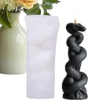 Candle Making Molds | Silicone Epoxy Molds Snake Resin Casting Mould - Candle Making Tool Reusable Ornament Mould for Enthusiasts Beginners