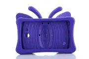 Butterfly Soft Silicone Tablet Case 7.0 inch For Samsung Galaxy Tab 3 P3200/T110/T111/T210/T211/T230/Huawei T1/Lenovo A7-Purple