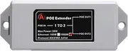 1 in 2 Out Gigabit POE Extender, 2 Port Ethernet Repeater, 1000Mbps Long Distance Transfer, Plug and Play, Wall Mount POE Splitter Adapter for Home, Hotel, Cameras, IP Phone