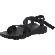 Chaco Mens Black Open Toe Flat Sport Sandals Shoes 11 Medium (D) BHFO 0773