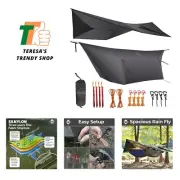 12ft Hammock Tarp, Ultralight Tarp Lightweight and Waterproof Silnylon Hammoc...