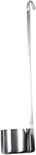 KICHOUSE Stainless Steel Chinese Wine Spoon Measure Spoon for Soy Sauce Silver Color Hanging Design Restaurant Grade
