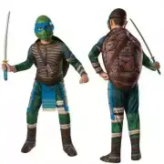 LEONARDO Teenage Mutant Ninja Turtle Boys Costume W/ MASK, Size L (12-14), NEW