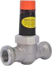 Cash Acme 22266-0045 EB-25 NPTF Single Union Pressure Regulator Valve (PRV), Stainless Steel Threaded NPT, 1 Inch EB25, Bronze