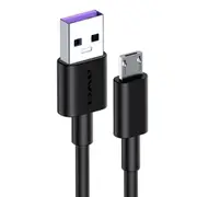 5A USB to Micro USB Interface Smart Fast Charge TPE Data Cable, Cable Length: 1m (Black)