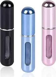 VIGOR PATH Portable Mini Refillable Perfume/Cologne Atomizer Bottle - great for travel, parties and events - Travel & toiletry accessory great for both men and women - 5ml/0.2oz - Variety Pack of 3