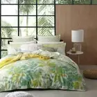 LOGAN & MASON PLATINUM QUILT COVER " LORNE GREEN" DOUBLE/QUEEN/KING SIZE