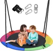 43 700lbs Saucer Tree Swing All Weather Resistant Textilene Swing 360 Degree Sp