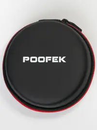 在飛比找蝦皮購物優惠-poofek復古頭戴耳機收納包藍牙耳機數