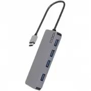 Codi A01065 5-IN-1 USB C 3.1 HUB WITH BUILT-IN BLUE INDICATOR LIGHT