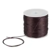 1.5mm Nylon Satin Cord 60 Yards Bracelet String Beading Thread, Brown