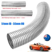 2" INCH 51mm X 1M Flexible Exhaust Hose Stainless Steel Flex Expanded Pipe Tube