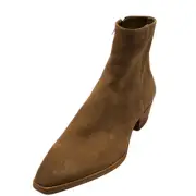 Marc Fisher Ltd. Women's Zubin Snip Toe Suede Booties Medium Natural 6.5M MSR...