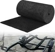 Boat Trailer Bunk Carpet, 6mm Thick 12" x 20ft Wear Boat Trailer Carpet for 2x4 Boat Lift Bunks, Black Marine Carpet, Shock Absorption Padding Mats Parts Accessories for Jet Ski