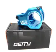 Deity Components Copperhead Stem 35mm, 35mm Clamp, +/-0, 1 1/8", Aluminum Blue
