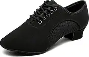 [MSMAX] Ballroom Dance Shoes Women Latin Dancing Heels Jazz Rhythm Teaching Shoes