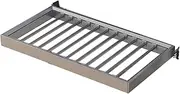Aluminum Invisible Drying Rack, Built-in Wardrobe Pullout Basket, Retractable Pull-Out Pants Rack Drawer Wardrobe Storage Artifact Saves Space(714-764mm)