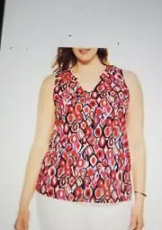NWT - NIC + ZOE Plus Geo Pane Tank -Size 3X