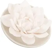 LIFKOME White Lotus Aromatherapy Machine Perfume Desk Aromatherapy Home Scent Diffuser Plaster Small Diffuser Diffusers for Small Room Rattan Small Office Desk Essential Oil Mini Diffuser