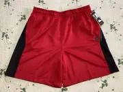 MEN'S NWT SIZE L "AND1" RED/BLACK BASKETBALL DRAWSTRING CASUAL SHORTS 34" WAIST