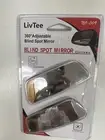 Livtee Blind Spot Mirror pack of 2/Rectangle Shaped HD Glass Frameless Convex