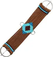 Horse Western Saddle Tack 17 Strand Brown Cotton Acrylic Aztec Cinch Girth 9799