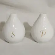 ROSENTHAL ROMANCE WHITE Salt & Pepper Shaker Set NEW NEVER USED made in Germany