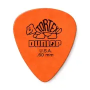 Dunlop Tortex Standard Guitar Pick .60mm 12-Pack Orange
