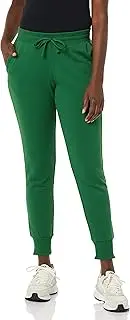 [Amazon Essentials] Women's Fleece Jogger Sweatpant (Available in Plus Size), Dark Green, Medium