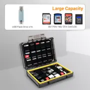 Memory Card Case Storage Holder for 16 USB Flash Drive Thumb +30 SD CF Type A