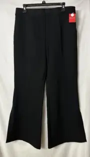NWT Spanx The Perfect Double Slit Black Pants Slacks Trousers Size XL Petite