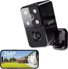 ieGeek Wireless Home Outdoor Battery 180° WiFI Security Camera 2K Night Vision