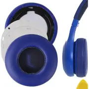 Geekria Protein Leather Ear Pads for JBL E45bt, E35 Headphones (Blue)