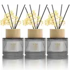 Primitive Rhyme Reed Diffuser Set,Reed Diffuser & Oil Diffuser Sticks with Flowe