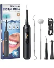 Electric Sonic Dental Scaler Tartar Calculus Plaque Remover Tooth Stains Tool
