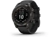 Garmin Fenix 7 Pro Sapphire Solar Carbon Gray DLC Titanium, Black Band