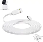 20 ft Cable for WYZE Cam Pan v3 Camera Flat Micro USB Extension Power Cord 90...