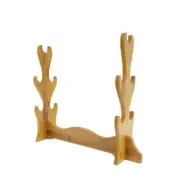 Bamboo Samurai Sword Holder Stand Katana Tanto Bracket Taichi Sword Display Rack