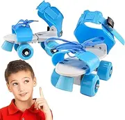 Roller Skates - Roller Boots, Kids Roller Skates | Quad Skates with Storage Bag, Roller Skates Kids Roller Boots, Skates Protective Gear Set, Luminouss Wheels High Shoes for Kids Indoor Outdoor