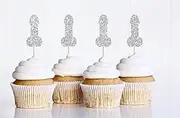 12 x Silver Hen Party Cupcake Topper | Willy Cupcake Topper