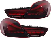 LED Tail Lights compatible for BMW 6-Series F06 F12 F13 2010-2017 Modified LED Rear Brake Reverse Turn Signal Taillight Assembly(Red)