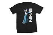 Eminem - Mic. Pose Unisex Medium T-Shirt - Black