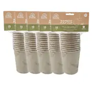 5x 10pc Eco SouLife Disposable/Compostable Hot/Cold Drink 236ml Bamboo Pulp Cup