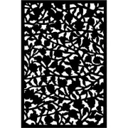 Jack Matrix 1800 x 1200 x 9mm Charcoal Magnolia Décor Screen With Frame