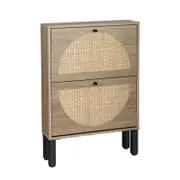 Artiss 2 Drawers Shoe Storage Cabinet
