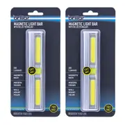 2x Brillar Wireless 15.8cm Magnetic w/Cob LED Cabinet Home Light Bar SLV