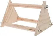TOYANDONA Chicken Perch Stand Rack Durable Wood Stand for Chickens Hens Roosters Easy to Install Bird Training Perch for Coordination Balance Skills for Parrots