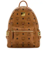 Mcm Stark Side Studs Backpack in Visetos