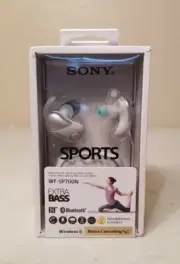 New Sony WF-SP700N Wireless Noise Canceling In-Ear Headphones White 2018