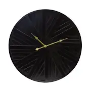 Melrose Modern Wood Wall Clock with Gold Hands 19.5"D